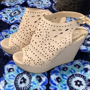 Cutout Wedges Lightly Worn